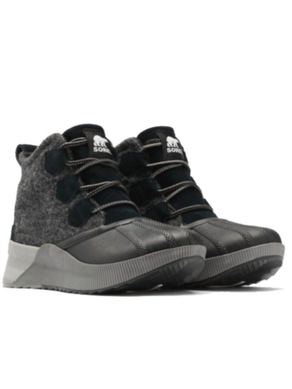 Sorel Out N About III Boots Womens Size 6.5 Black Waterproof Winter Snow Lace Up